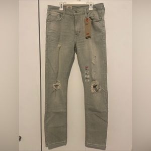 Levi 512 Slim Taper Stretch 32 x 32 Distressed